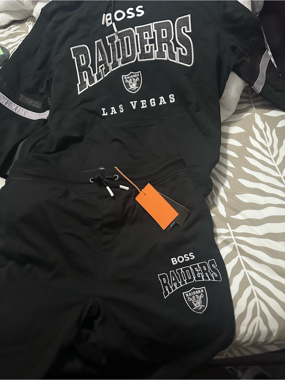 Boss Black Raiders Pullover Hoodie and Joggers Set